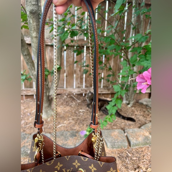 Louis Vuitton NeoNoe MM bucket bag Caramel Beautiful Receipt Shoulder Crossbody - Picture 10 of 16